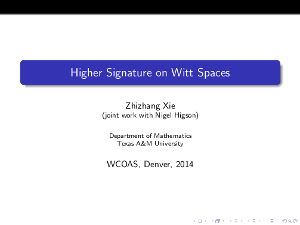 Slides of Zhizhang Xie