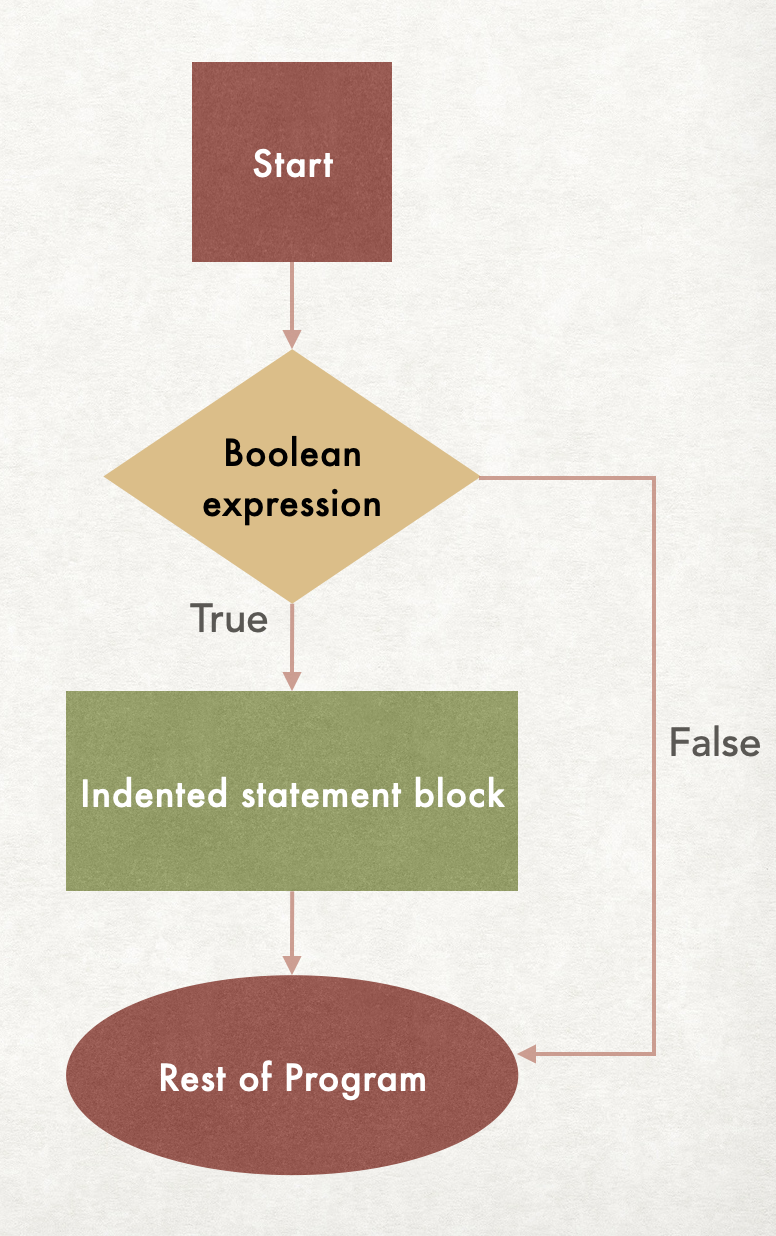 Flowchart for if statement