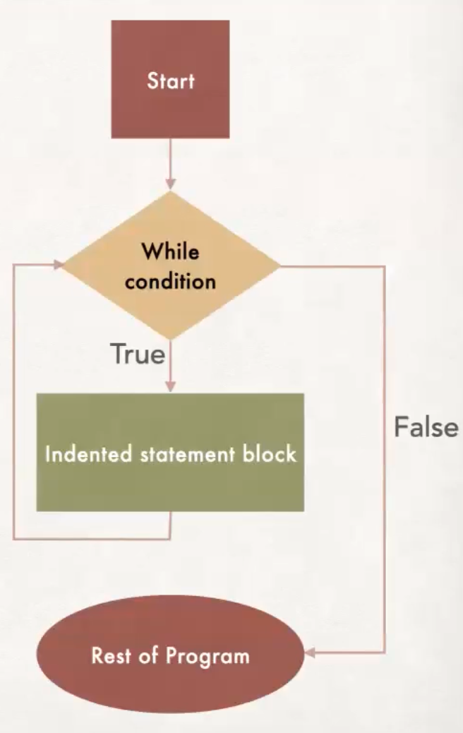 flowchart for a while loops